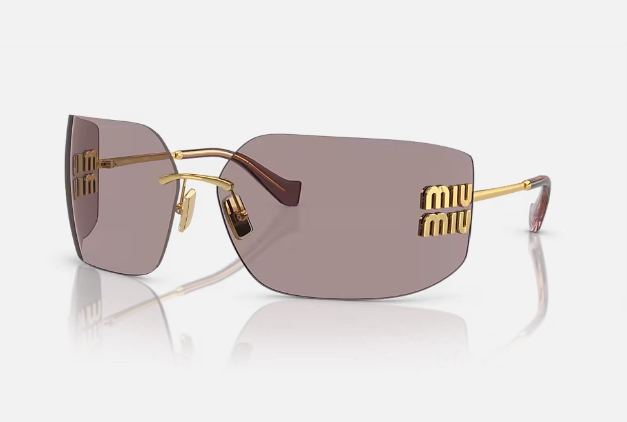 Miu Miu
MU 54YS
BEST SELLER
FRAME Gold
LENSES
Violet

Elevate your everyday look with these exquisite shades that seamlessly transition from casual to formal occasions.

#LTKTravel #LTKStyleTip #LTKSwim