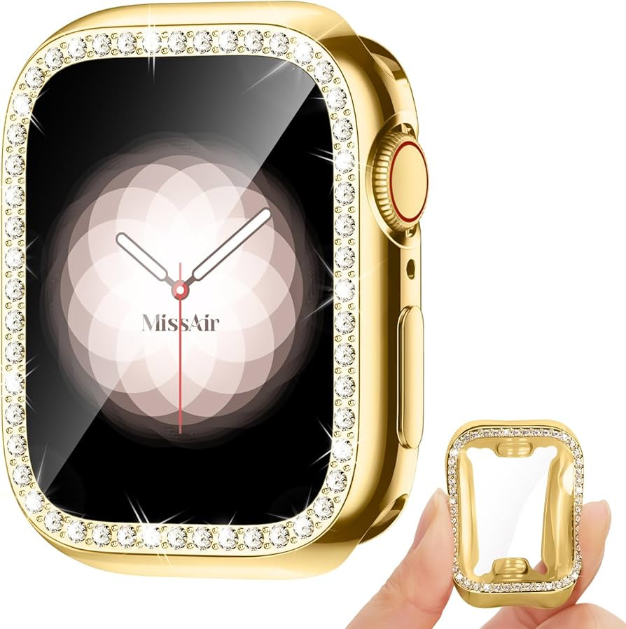 Missair Soft TPU Bling Case Compatible for Apple Watch Case 40mm Series 6/5/4/SE with Screen Prot... | Amazon (US)
