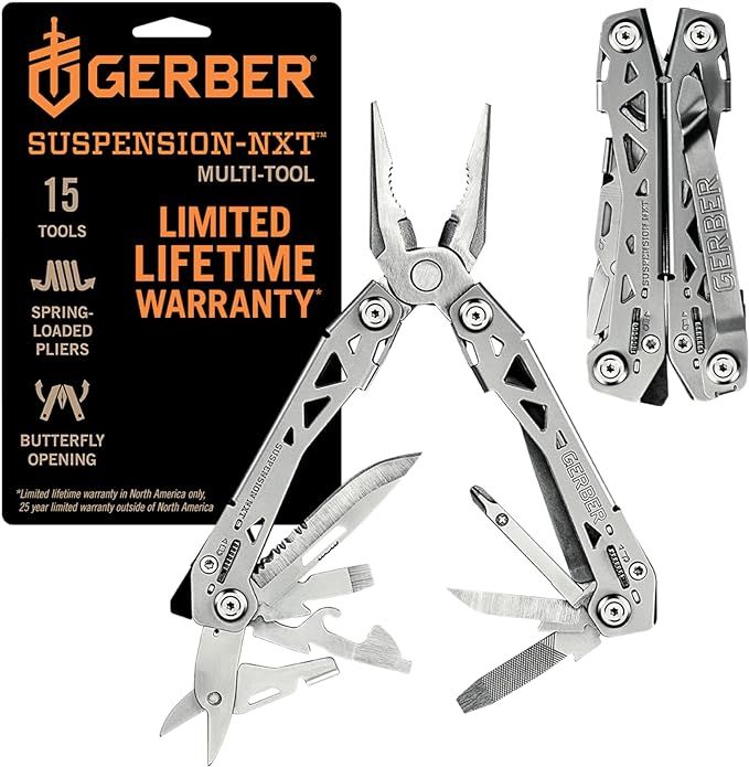 Gerber Gear Suspension-NXT 15-in-1 Multi-Tool Pocket Knife Set - EDC Gear and Equipment Multi-Too... | Amazon (US)
