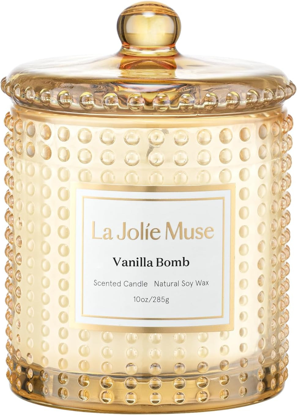 LA JOLIE MUSE Vanilla Bomb Candle –Vanilla, Lemon Zest & Patchouli | 10 oz Natural Soy Wax | 55... | Amazon (US)