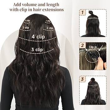 Fliace Clip in Hair Extensions, 6 PCS Natural & Soft Hair & Blends Well Hair Extensions, Dark Bro... | Amazon (US)