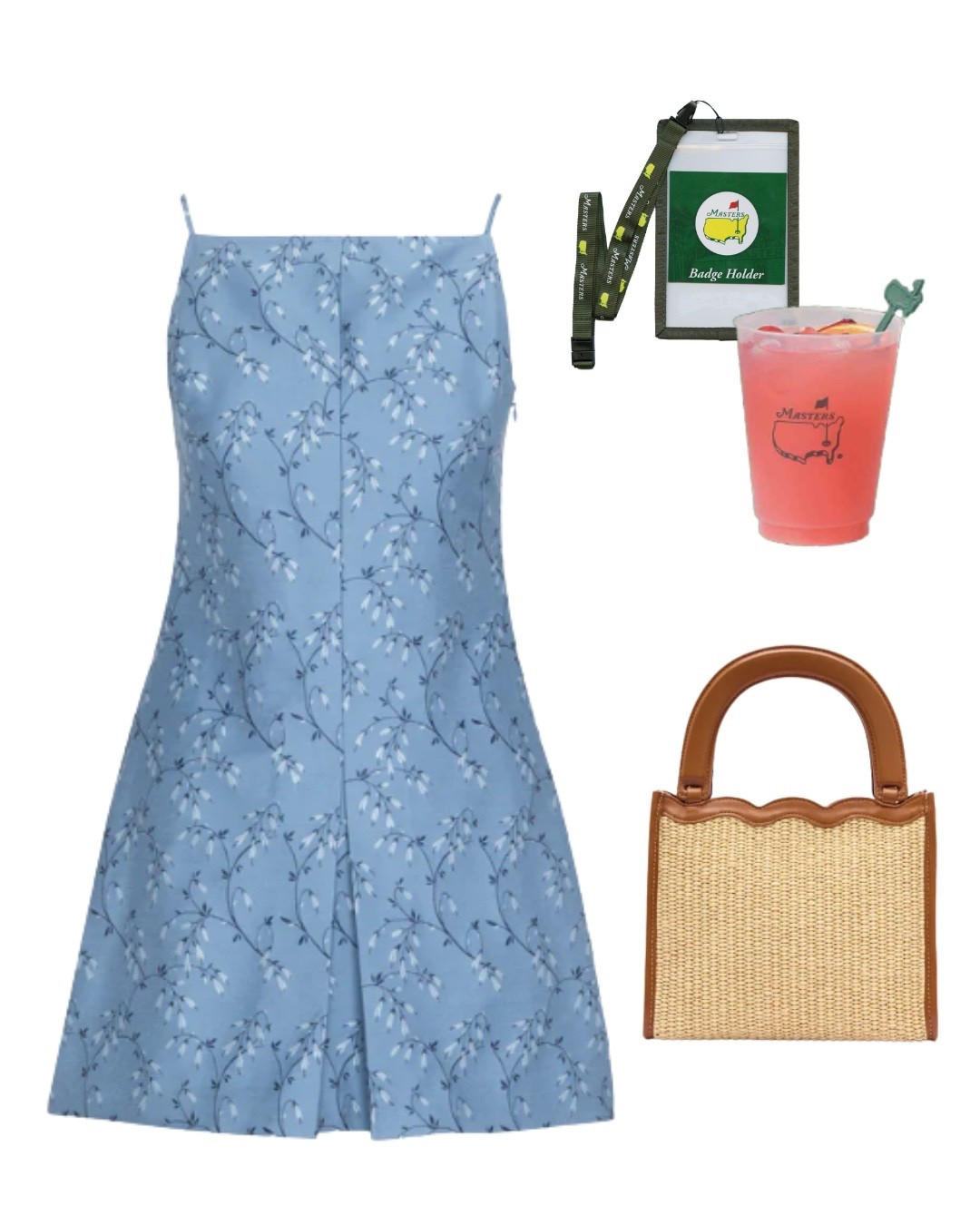 Classy, spring outfit perfect for a golf tournament 