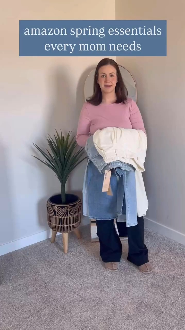 Spring outfits made easy with these Amazon finds! 🙌🏻✨ From the perfect jeans to comfy sneakers, these are must-haves for busy moms. Which piece are you buying? Tell me in the comments!

#momstyle #amazonfinds #springwardrobe #midsizemomfashion #momootd

#LTKMidsize #LTKSeasonal #LTKFindsUnder50