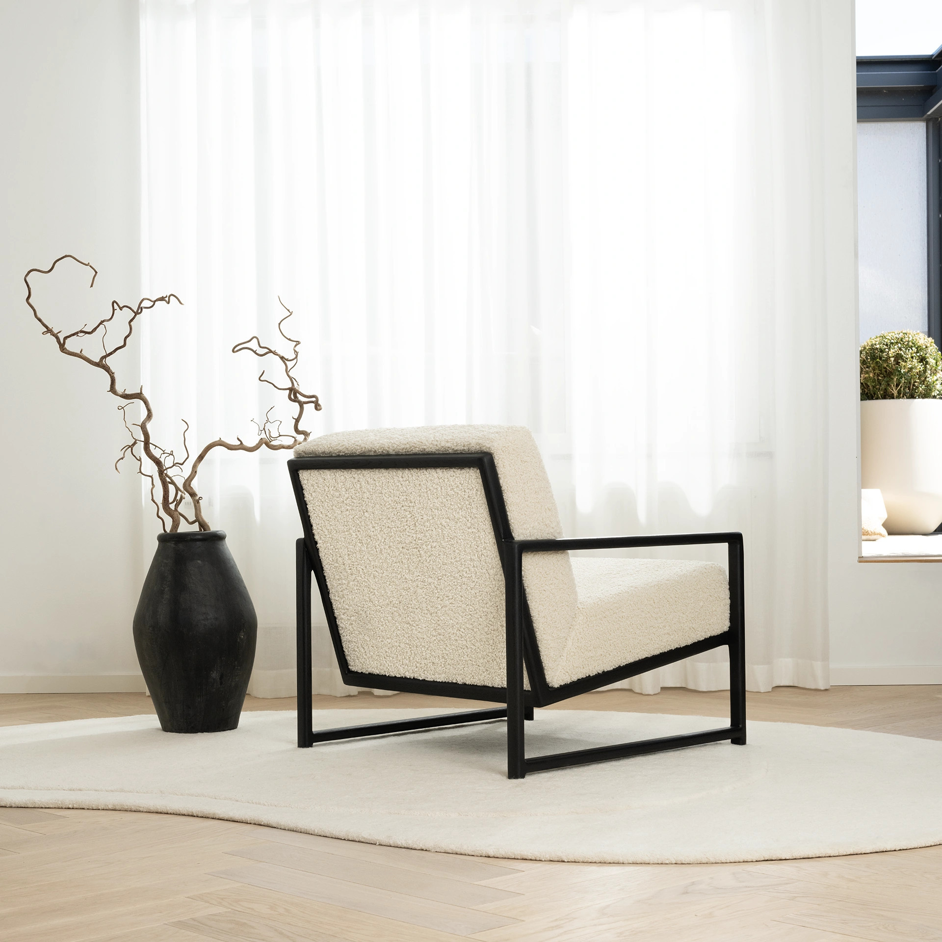 DARK OAK - IVORY BOUCLÉ | By Crea UK