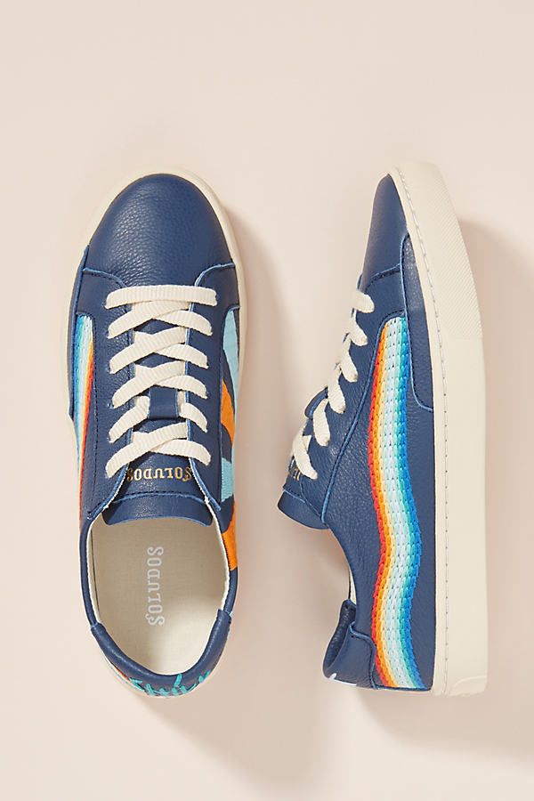 Soludos Rainbow Wave Sneakers By Soludos in Blue Size 6.5 | Anthropologie (US)
