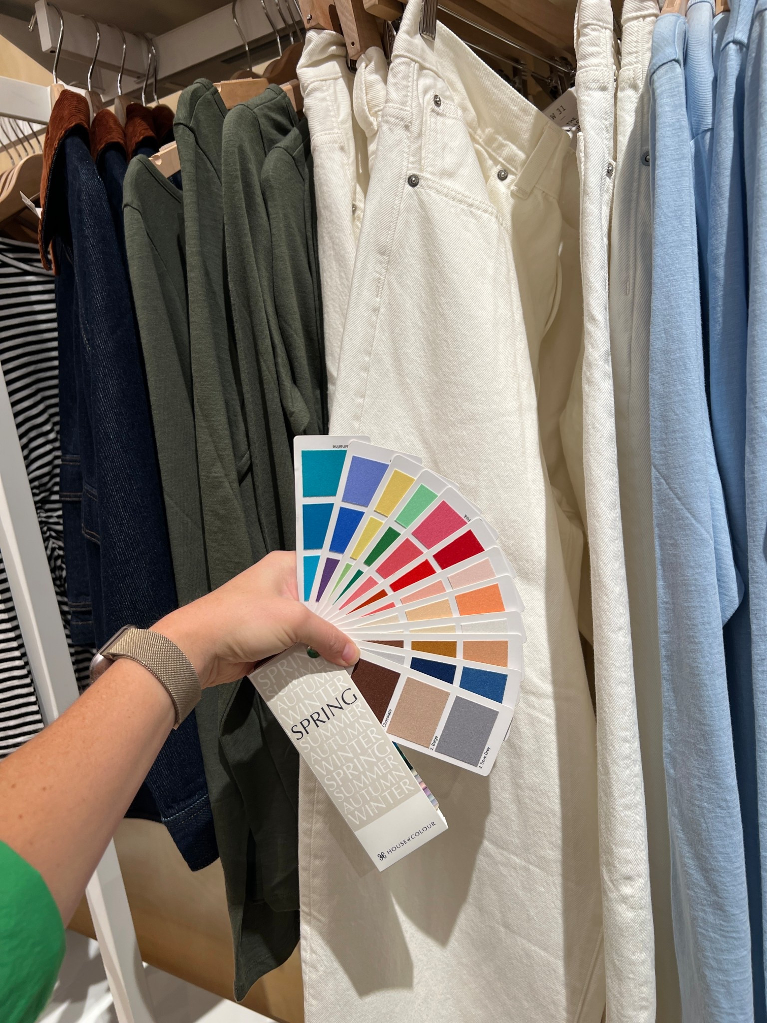 Madewell has a great selection of cream jeans for Springs! 