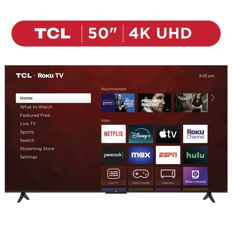 TCL 50” Class S4 (50S451) 4K UHD HDR Smart TV with Roku TV | Walmart (US)