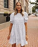 The Drop Women's White/Black Polka-Dot Tiered Dress by @fashion_jackson, XXS | Amazon (US)