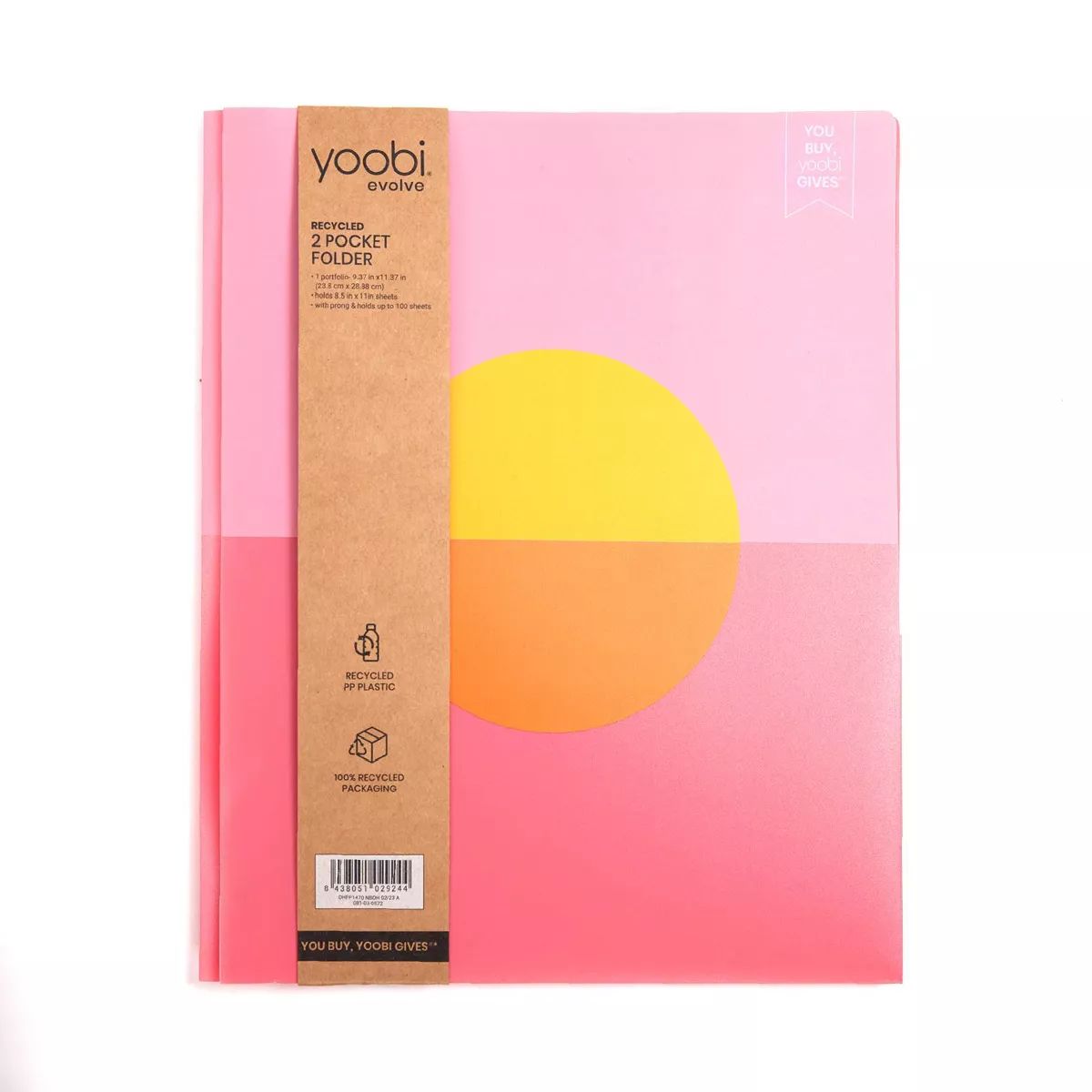 2 Pocket Plastic Folder Sunrise - Yoobi™ | Target