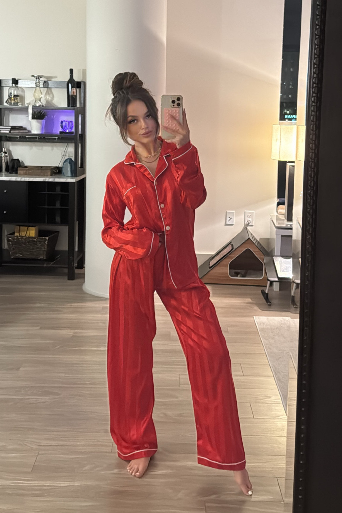 Comfiest luxurious feeling silky red set❤️ Perfect for Christmas 

#LTKfamily #LTKSeasonal #LTKfindsunder50