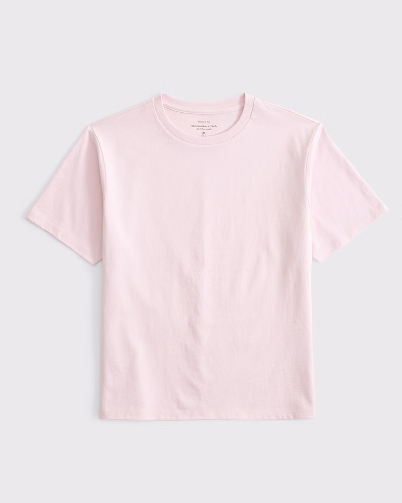 Essential Premium Polished Relaxed Tee | Abercrombie & Fitch (US)