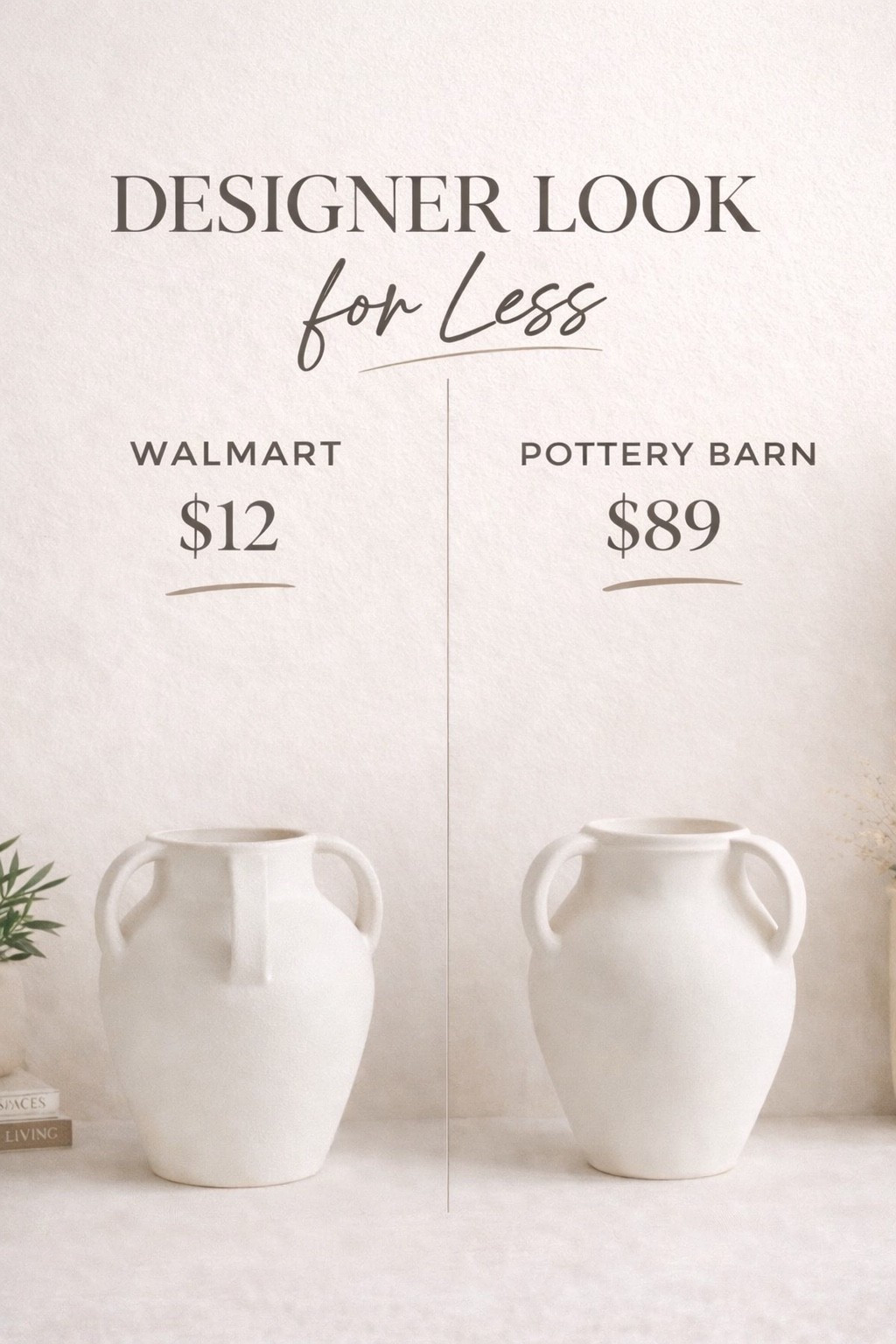 Designer Vase Dupe

Same look, such a good price.

This one has that soft, sculptural shape that works in any space and looks way more high-end than it is.

Perfect styled on a shelf, console, or coffee table.

Shop it here

#LTKSaleAlert #LTKHome