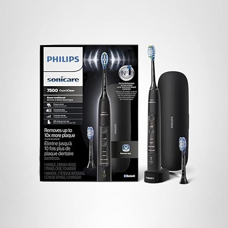 Philips Sonicare ExpertClean 7500 Black, Rechargeable Electric Power Toothbrush, HX9690/05 | Amazon (US)