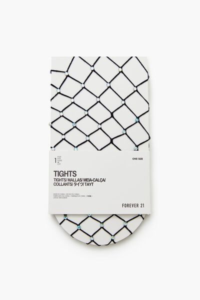 Fishnet Rhinestone Tights | Forever 21