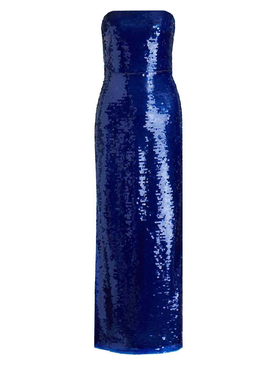 Women's Mira Sequin Strapless Gown - Marine - Size 0 | Saks Fifth Avenue
