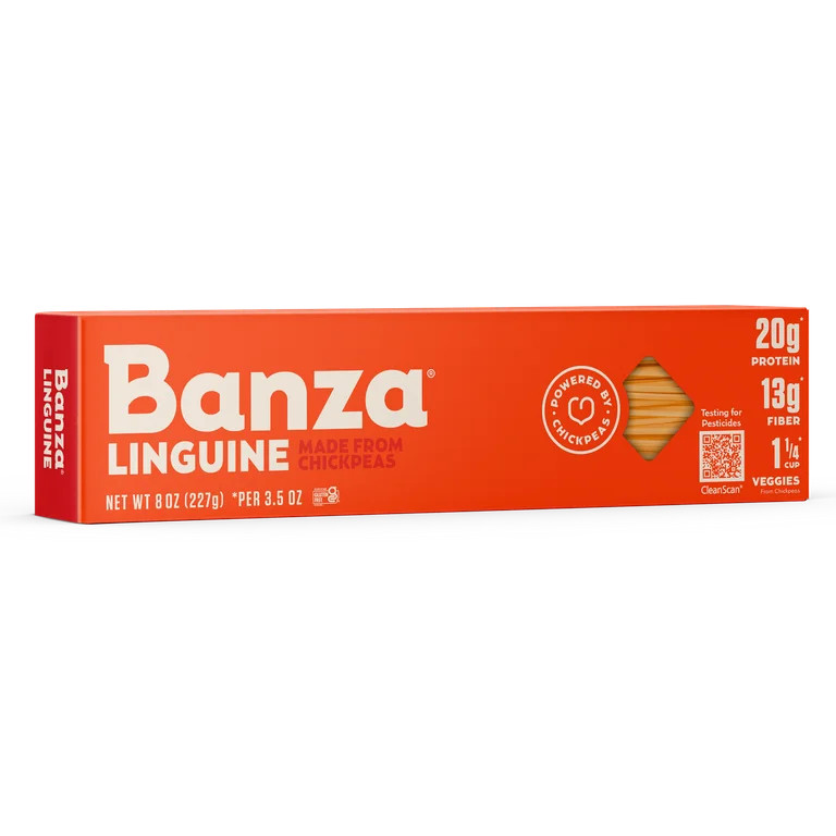 Banza Linguinue Pasta from Chickpeas - Gluten Free, High Protein, and Lower Carb Protein Noodles,... | Walmart (US)