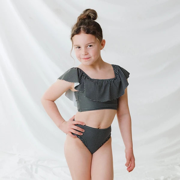 Mini Wave Two-Piece Set, Black Checkers | Albion Fit