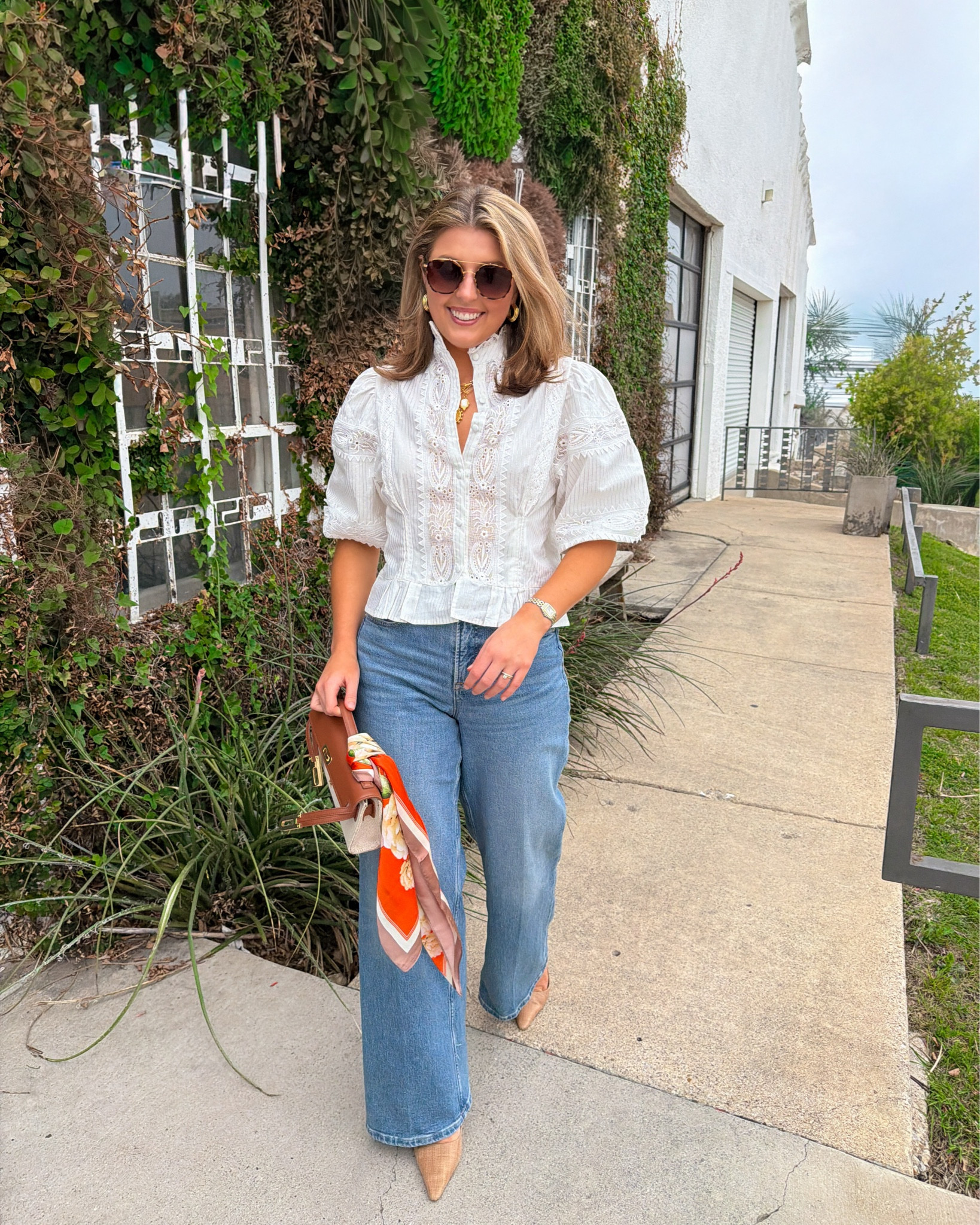 Date night last night! Wearing a S in top and jeans!