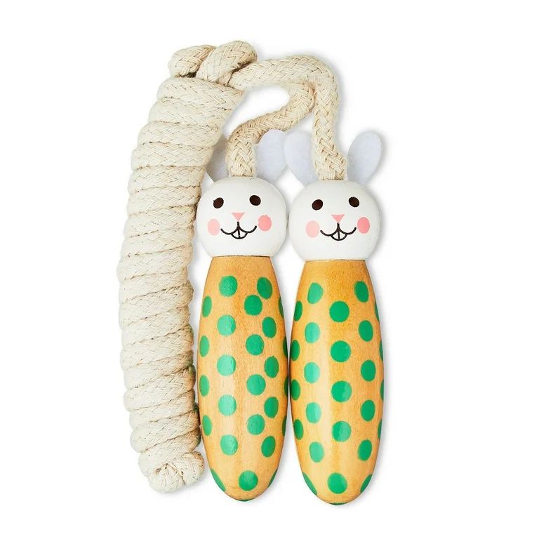 Easter Bunny Jump Rope, Wood Handles, 6.2 ft, by Way To Celebrate | Walmart (US)