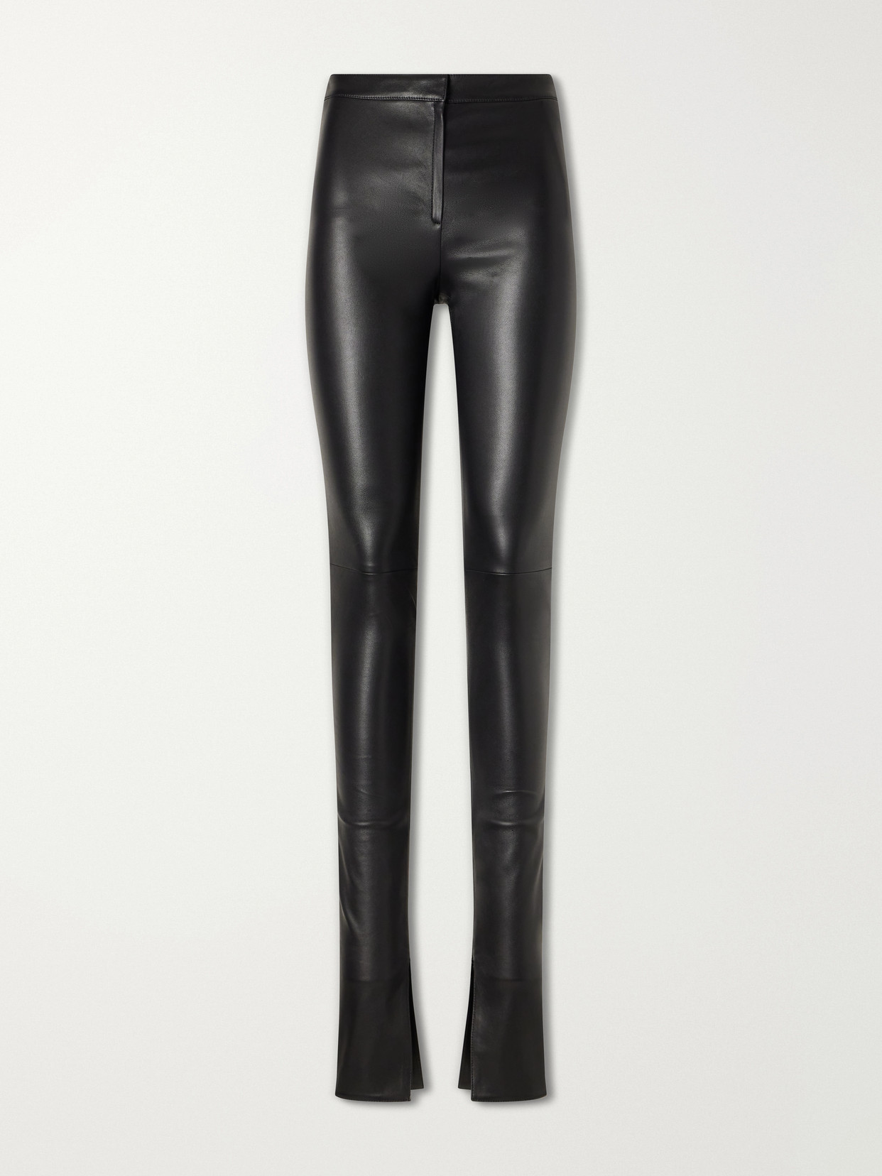 Gucci - Leather Skinny-leg Pants - Black | NET-A-PORTER (US)