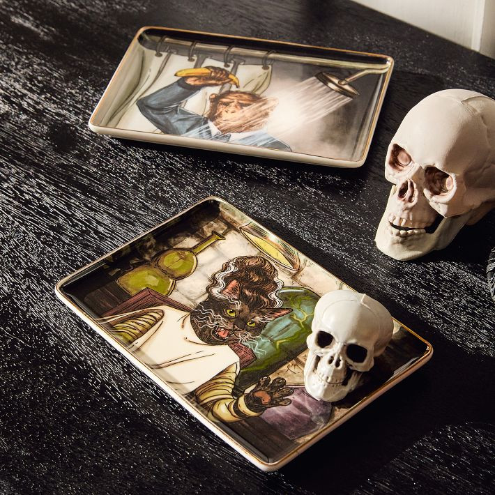 Dapper Animal Halloween Trinket Tray | West Elm (US)