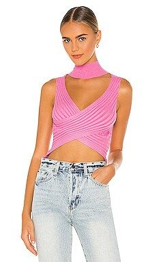 superdown Alora Wrap Top in Pink from Revolve.com | Revolve Clothing (Global)