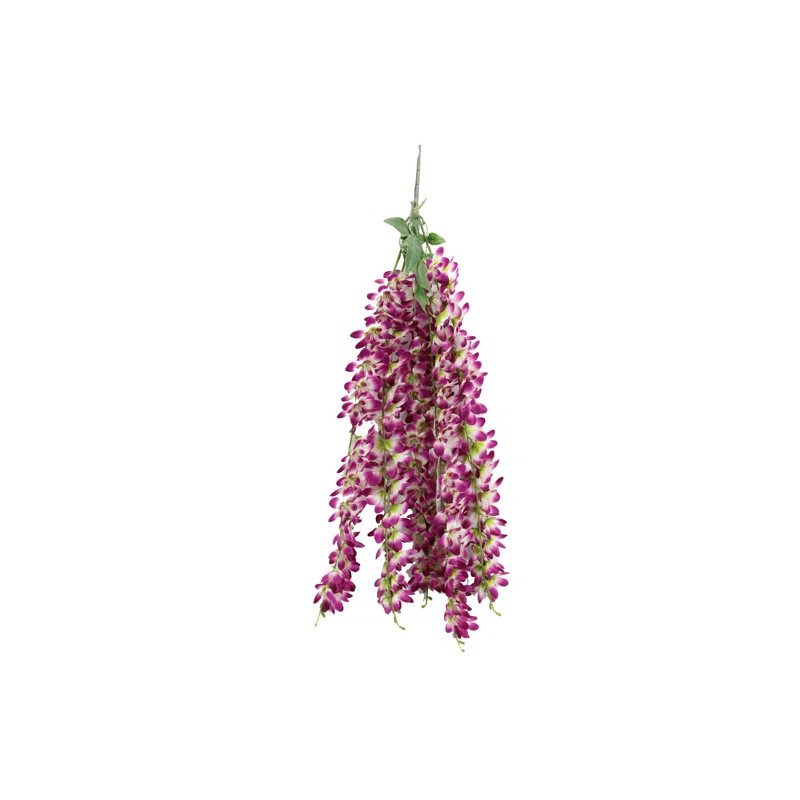Silk Wisteria Hanging Basket Arrangement | Wayfair North America