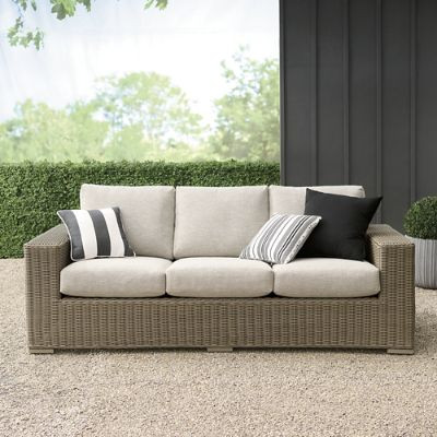 Portland Woven Sofa | Grandin Road | Grandin Road
