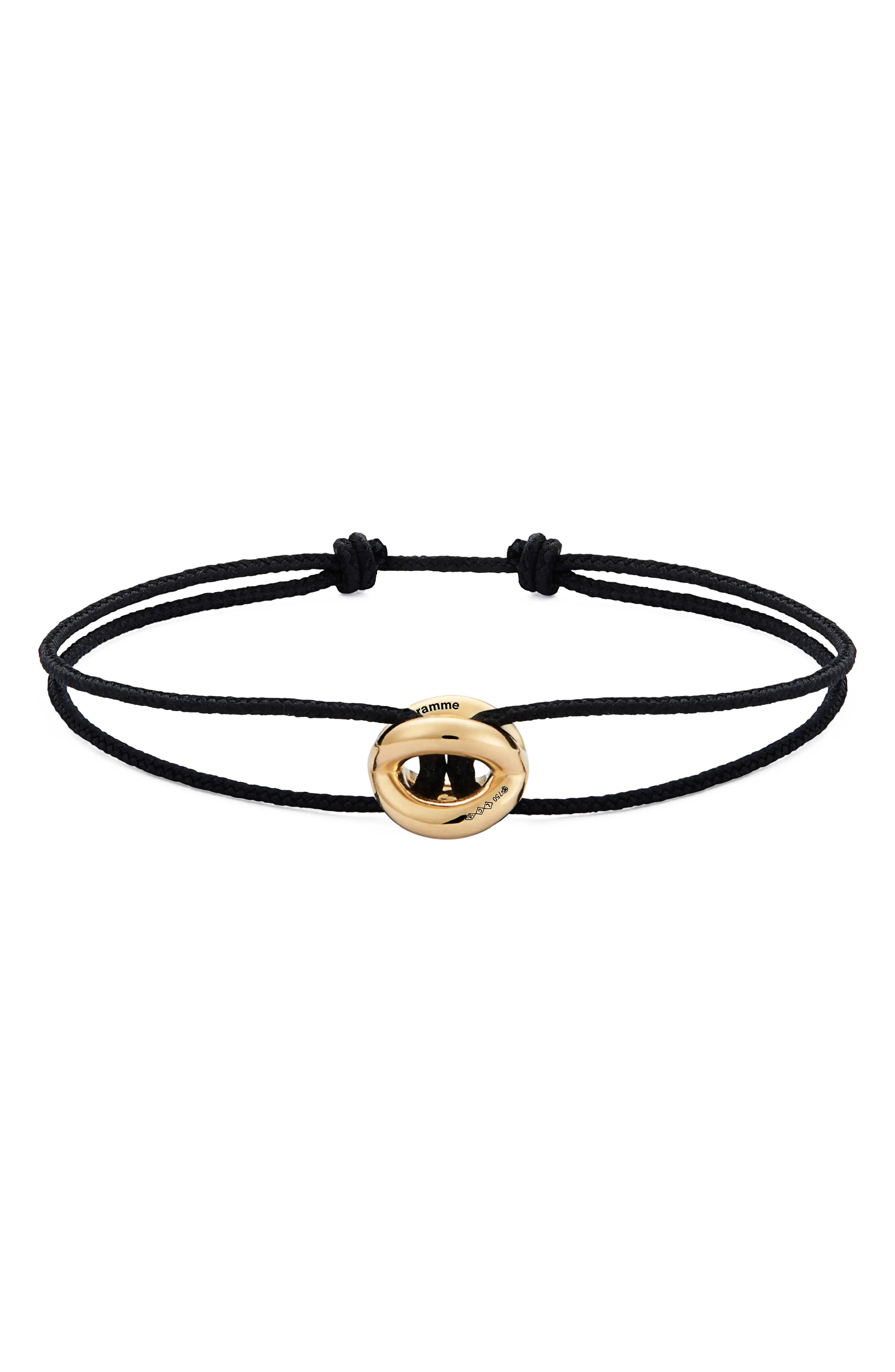 Men's Le Gramme Men's 3G 18K Gold Cord Bracelet | Nordstrom