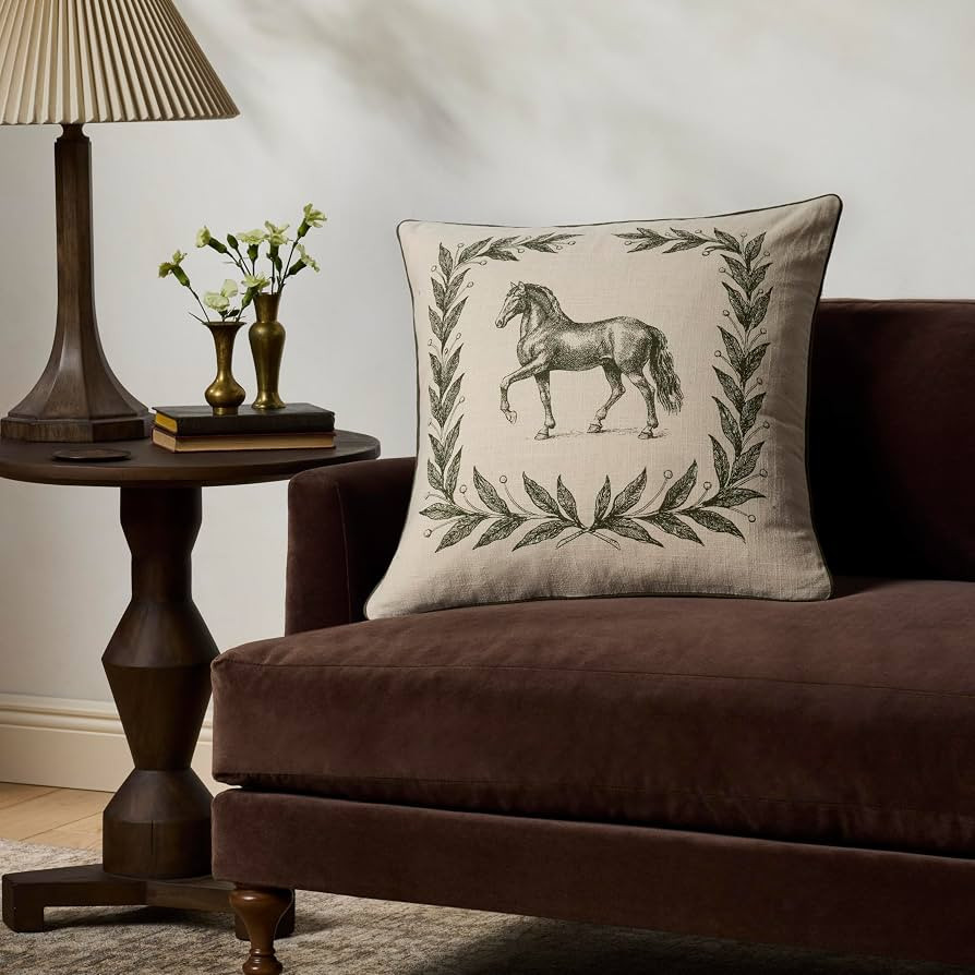 Loloi Chris Loves Julia Emerson Olive Cover Only Pillow | Amazon (US)