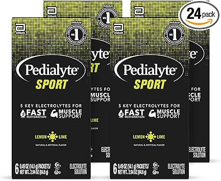 Pedialyte Sport Electrolyte Powder Fast Hydration with 5 Key Electrolytes for Muscle Support Befo... | Amazon (US)