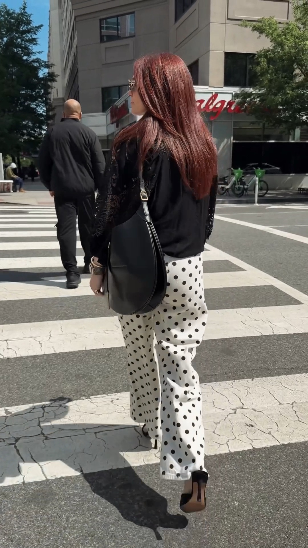 Little ootd / GRWM day date look. Polka denim.  Kitten heels

#LTKgrwm #LTKootd #LTKOver40