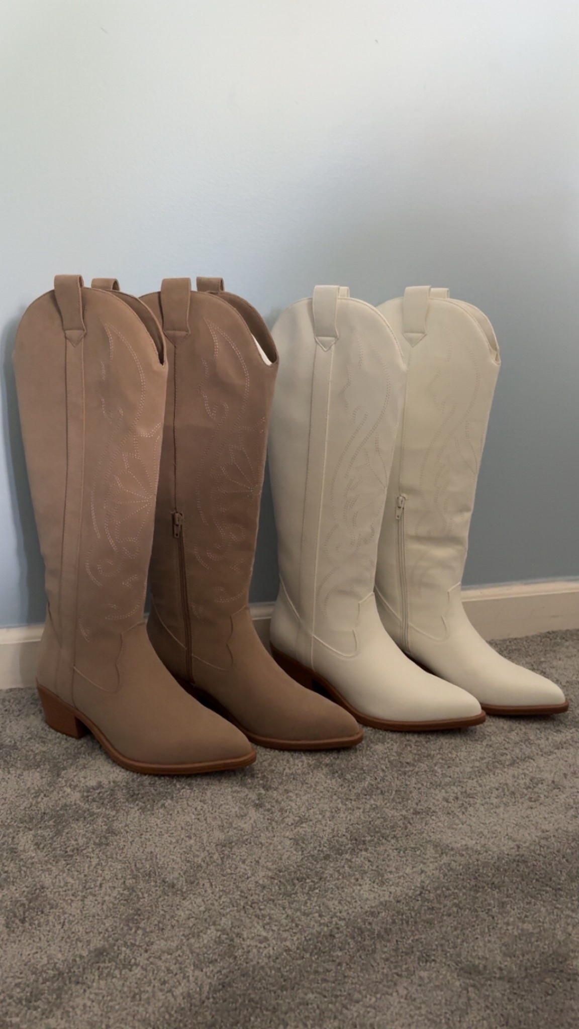 🍂 Ready for crisp air + cozy layers! These tall knee-high boots in classic white and chic tan are the must-have fall shoes to elevate every outfit. Style them with jeans, dresses, or skirts for the perfect fall fashion look.

✨ Whether you’re looking for trendy white boots or neutral tan boots, these are versatile, timeless, and perfect for the cooler weather ahead. I’m so ready for the temps to drop and to start styling these nonstop!

🖤 Shop these fall knee-high boots + more cozy autumn outfit ideas in my LTK!

#LTKFindsUnder100 #LTKShoeCrush #LTKSeasonal