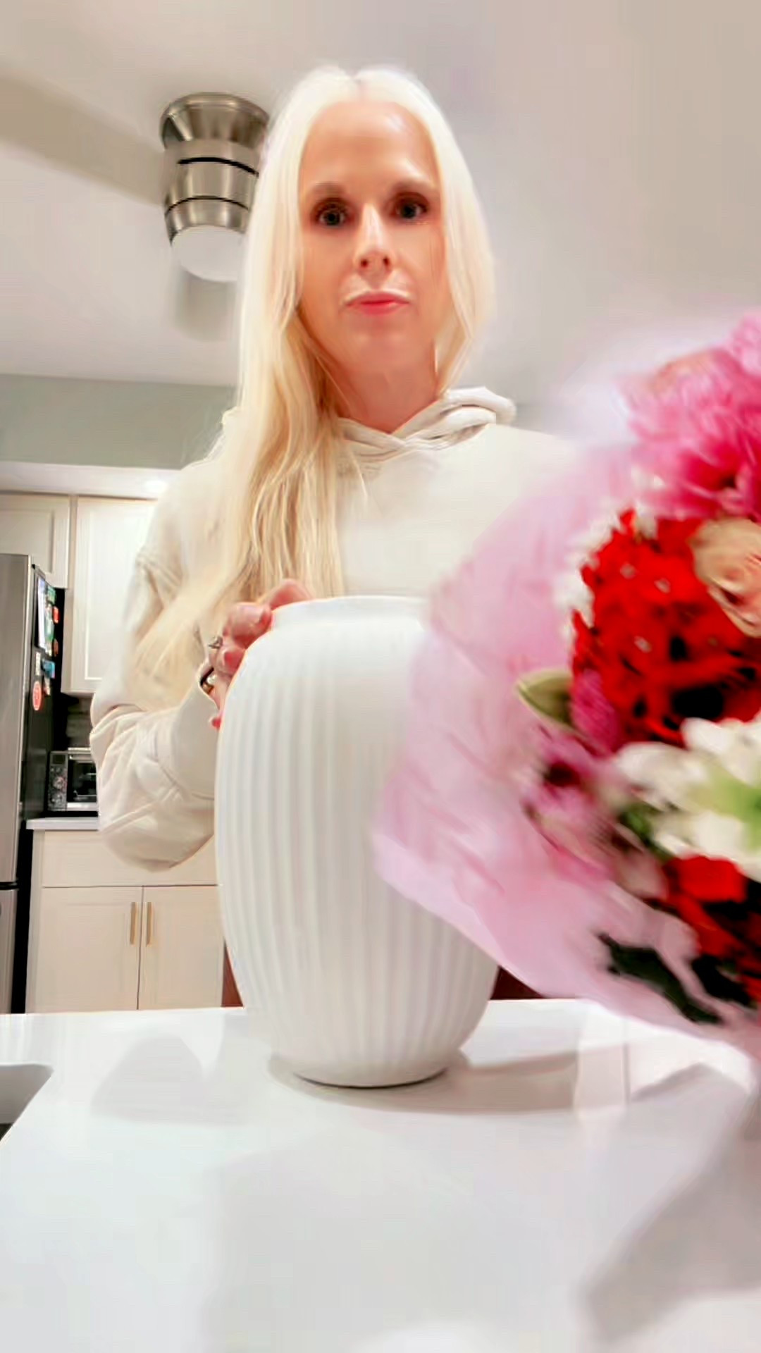 Reset my kitchen island with me and a gorgeous fresh flower arrangement from Trader Joe’s. 

#LTKvlog #LTKHome