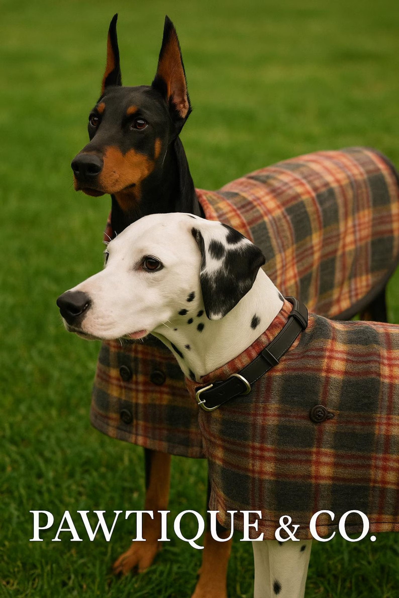 Warm Wool-Blend Plaid Dog Coat • Adjustable Collar & Chest Strap • Classic Winter Outerwear f... | Etsy (US)