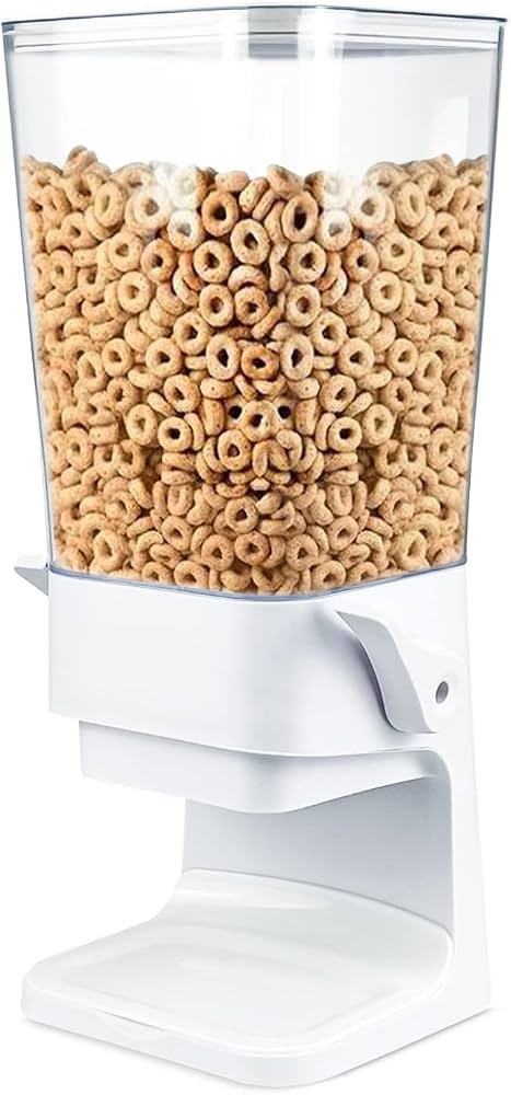 Xloey Cereal Dispenser Countertop,Large Dry Food Dispenser,Candy Dispenser,Cereal Dispenser for R... | Amazon (US)