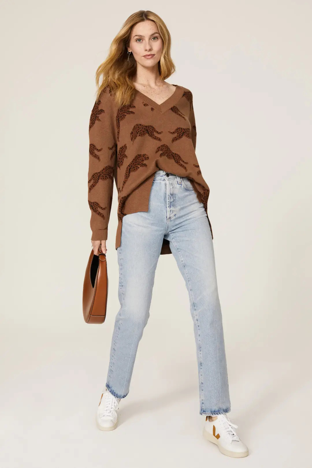 Gilligan Jumping Cheetah Sweater | Rent the Runway