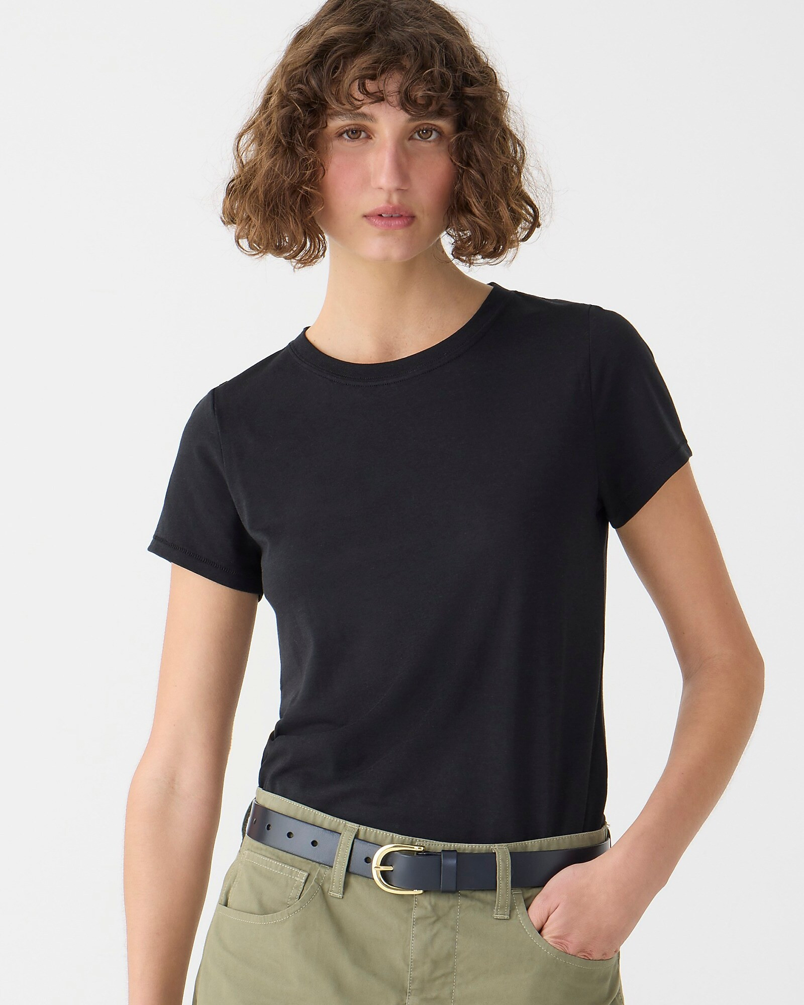 Slim crewneck T-shirt in premium jersey | J. Crew US