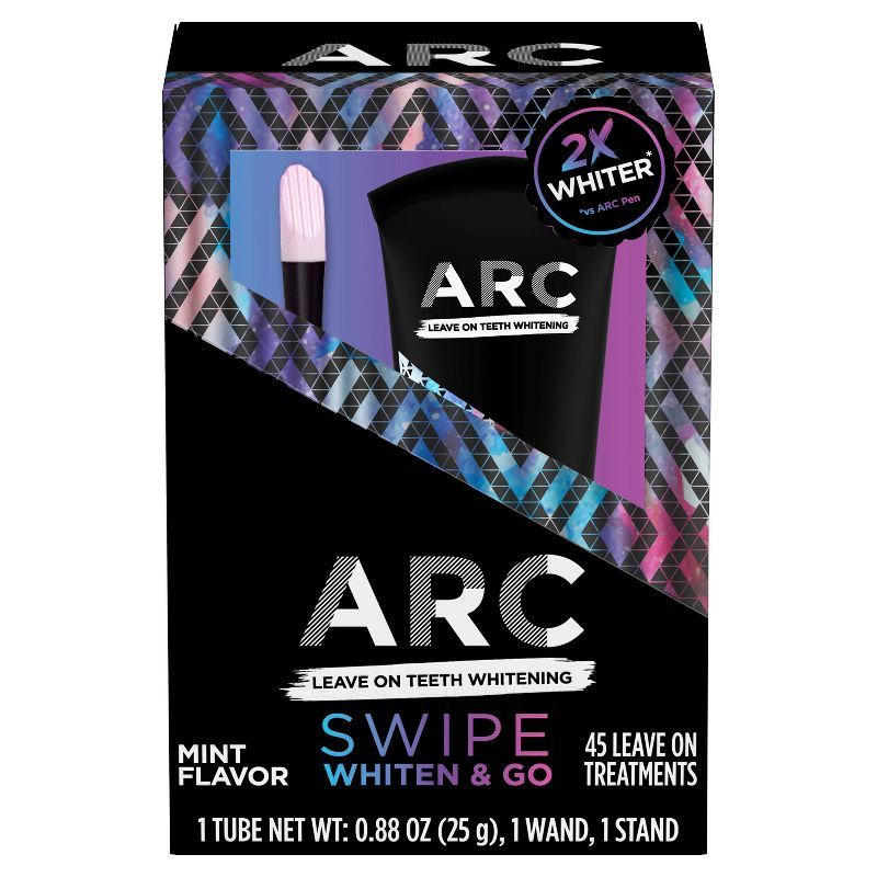 ARC Oral Care Leave On 45 Mint Flavor Treatments Teeth Whitening System, Includes Applicator Wand... | Target