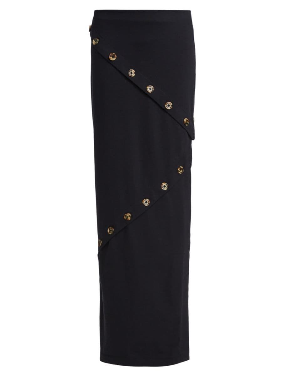 Fitted Jersey Button Maxi Skirt | Saks Fifth Avenue