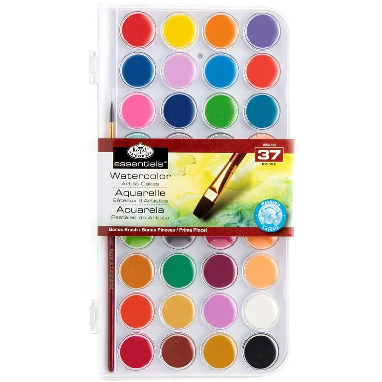 Royal & Langnickel - 36 Color Watercolor Artist Paint Cake Set with Brush | Walmart (US)