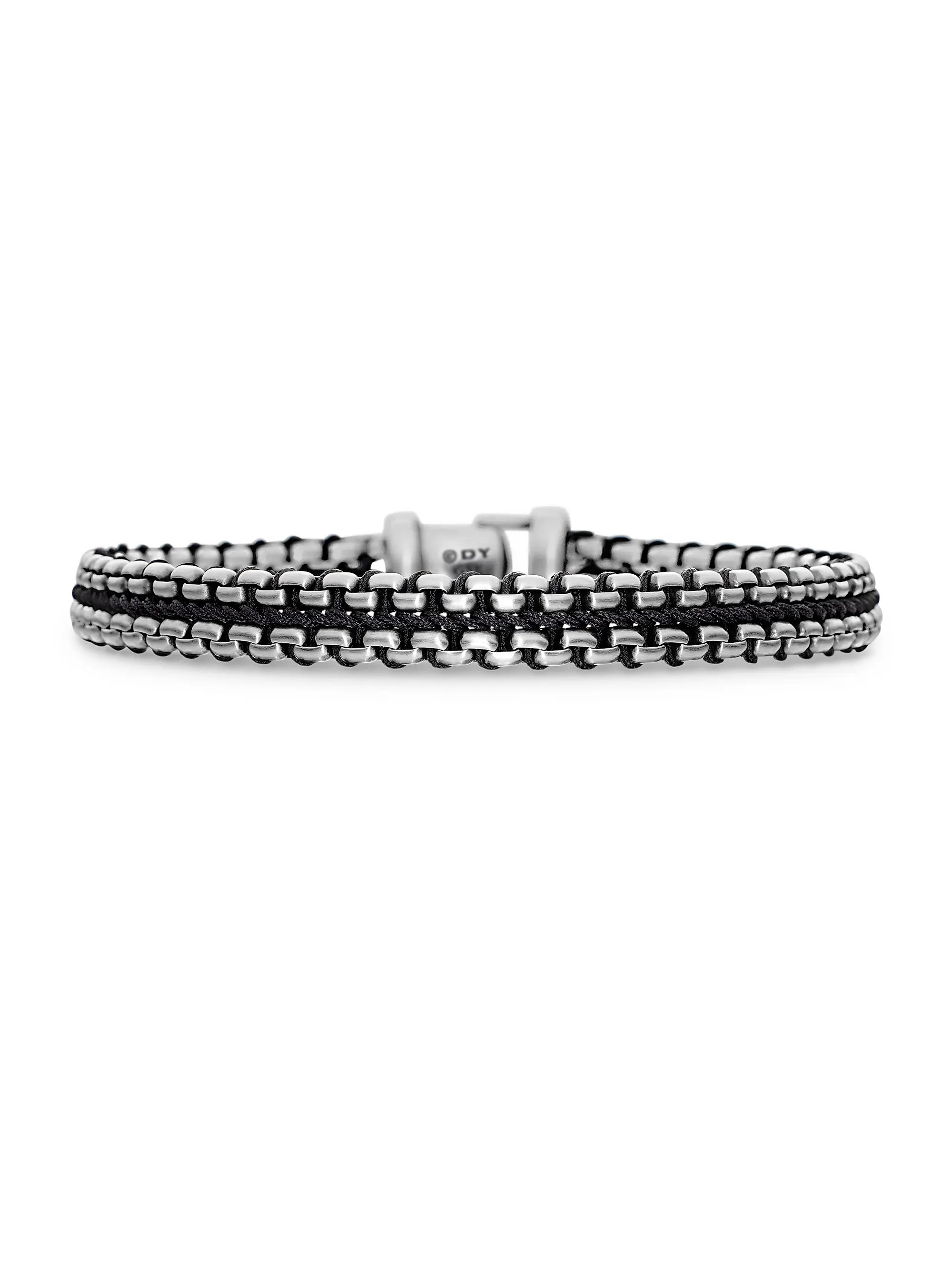 Woven Box Chain Bracelet in Sterling Silver | Saks Fifth Avenue