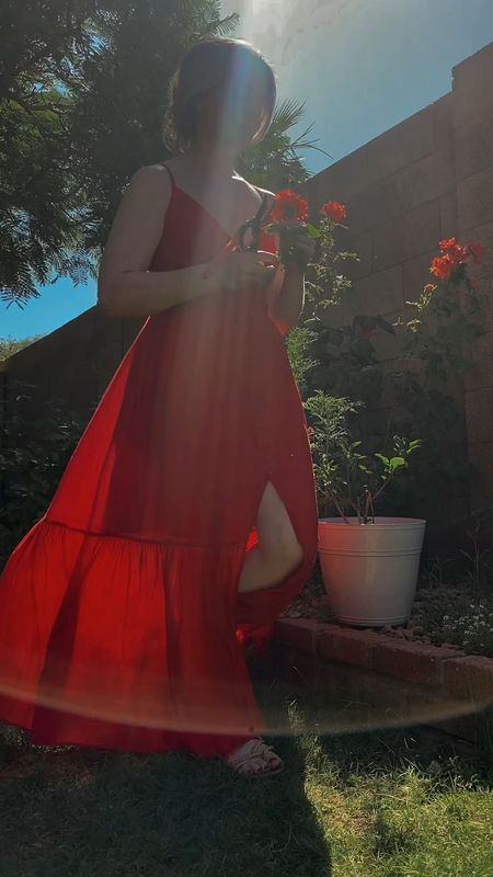 Red dress. Wedding guest dress. Summer dress. 

#LTKwedding #LTKsalealert #LTKFind