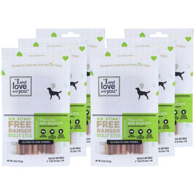 I And Love And You No Stink Free Ranger Beef Bully Stix - Case of 6/5 ct | Target