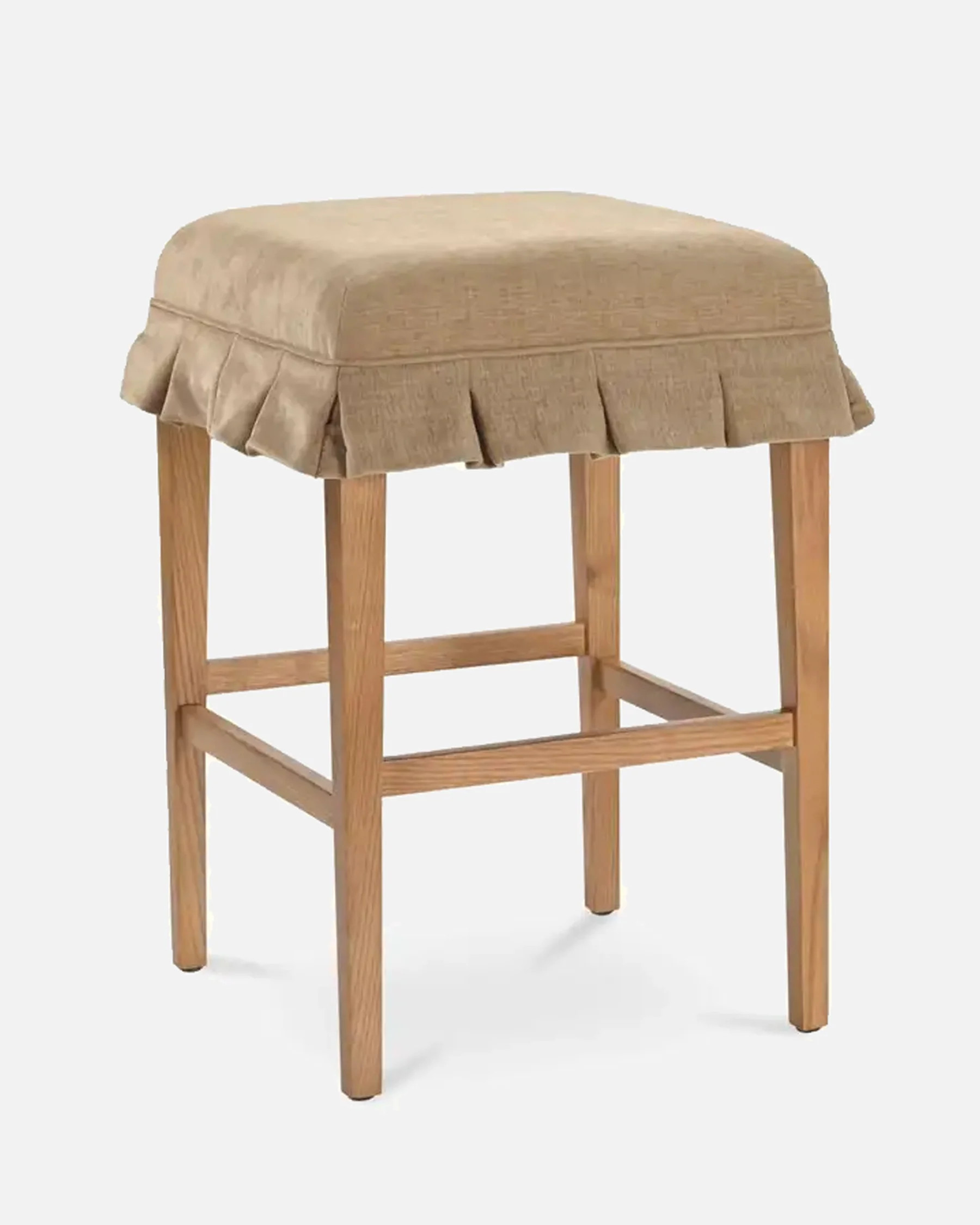 Demmi Skirted Counter Stool | The Vintage Rug Shop