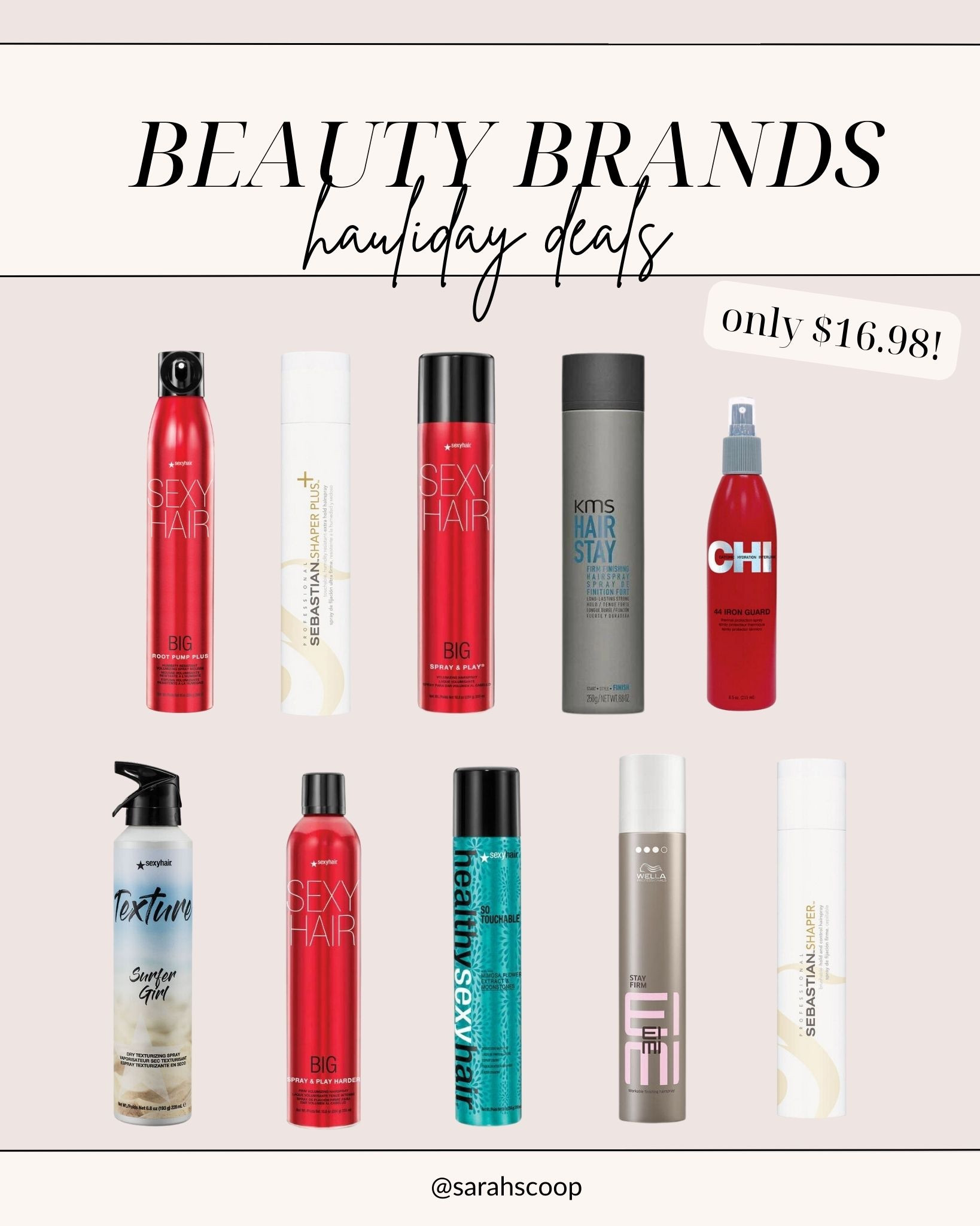 It’s the perfect time to stock up on your hair care favorites! Grab these hair care finds for only $16.98 at #BeautyBrands Hauliday Sale! @beauty.brands #BBhauliday #ad 

#LTKHoliday #LTKHolidaySale #LTKsalealert