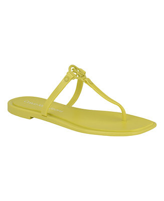 Women's Edhen Logo T-Strap Flat Jelly Sandals | Macy's