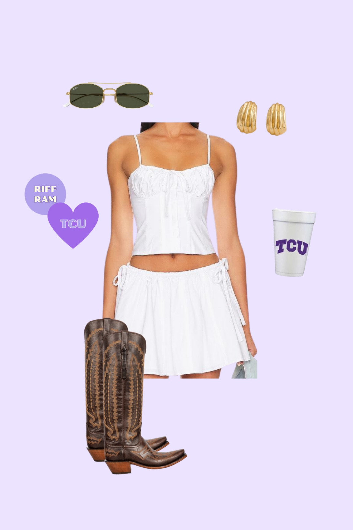 TCU purple & white gameday outfit idea ! 

#LTKSeasonal #LTKStyleTip