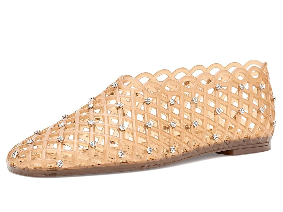 Steve Madden Grove Women's Flat Shoes Tan Rhinestone : 8 M, Synthetic | Zappos