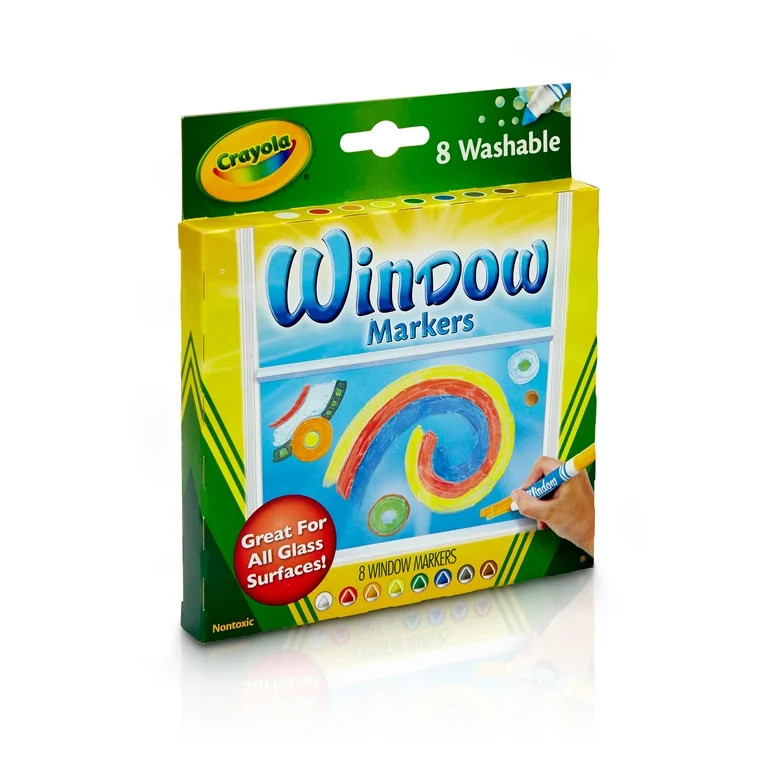 Crayola 8 count Washable Window Markers | Walmart (US)
